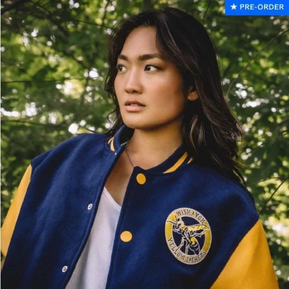 Yellowjackets Blue and Yellow Varsity Jacket - Picture 3 of 8